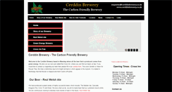 Desktop Screenshot of cerddinbrewery.co.uk